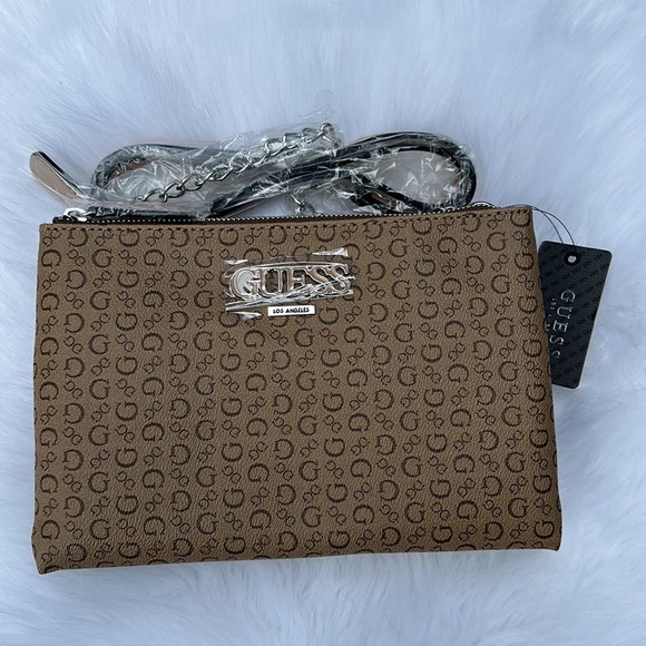 New GUESS CONLEY Double Zip Crossbody Bag - Picture 4 of 5